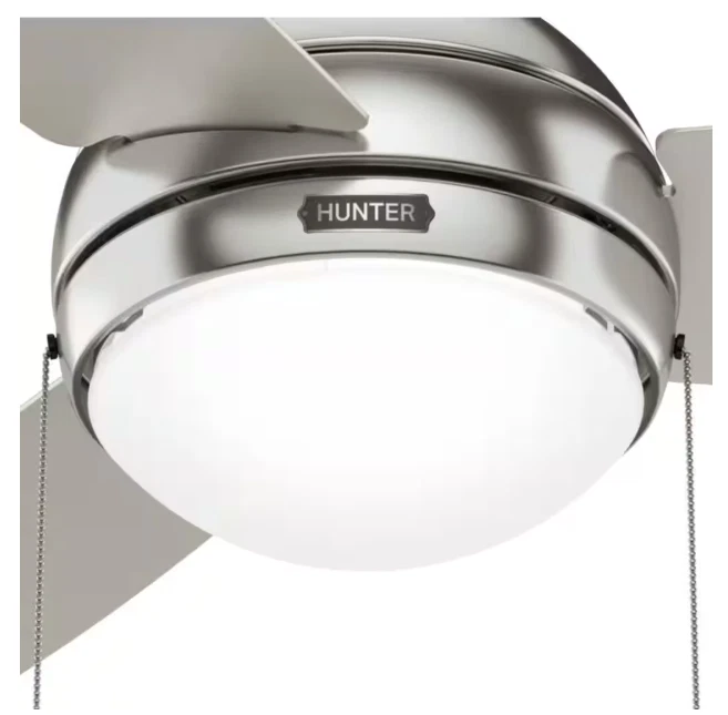 Hunter 52764 Betsy 44 in. Indoor Brushed Nickel Ceiling Fan with Light Kit - Image 4 of 4