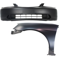 Bumper Cover Kit For 2001-2003 Honda Civic Front Left 2 Pieces Bumper Cover Kit For 2001-2003 Honda Civic Front Left 2 Pieces