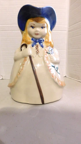 VINTAGE "LITTLE BO PEEP SHAWNEE POTTERY PITCHER 1940'S USA 8 INCHES