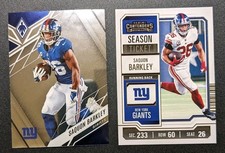 Saquon Barkley 2022 Panini NY Giants Phoenix #96 & Contender's #77🏈