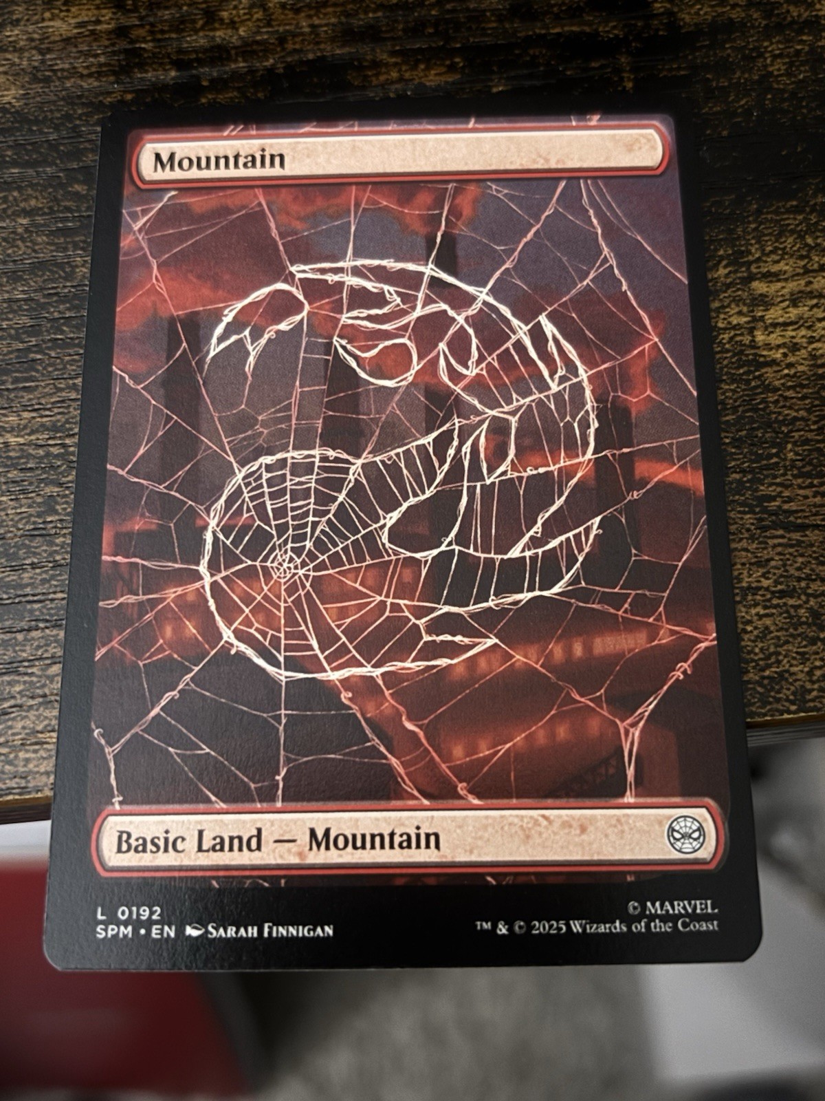 MTG Mountain L (0192) Marvel's Spider-Man Full Art Basic Land Magic TCG NM/M