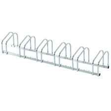 RASTRELLIERA PORTABICICLETTE PARCHEGGIO PER 6 BICICLETTE IN ACCIAIO, 179X33X27 C