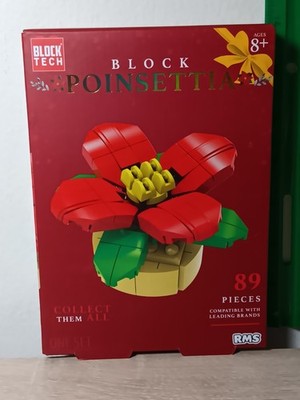 *FREE SHIP* POINSETTIA Limited Edition Block Tech Botanical Brick Set