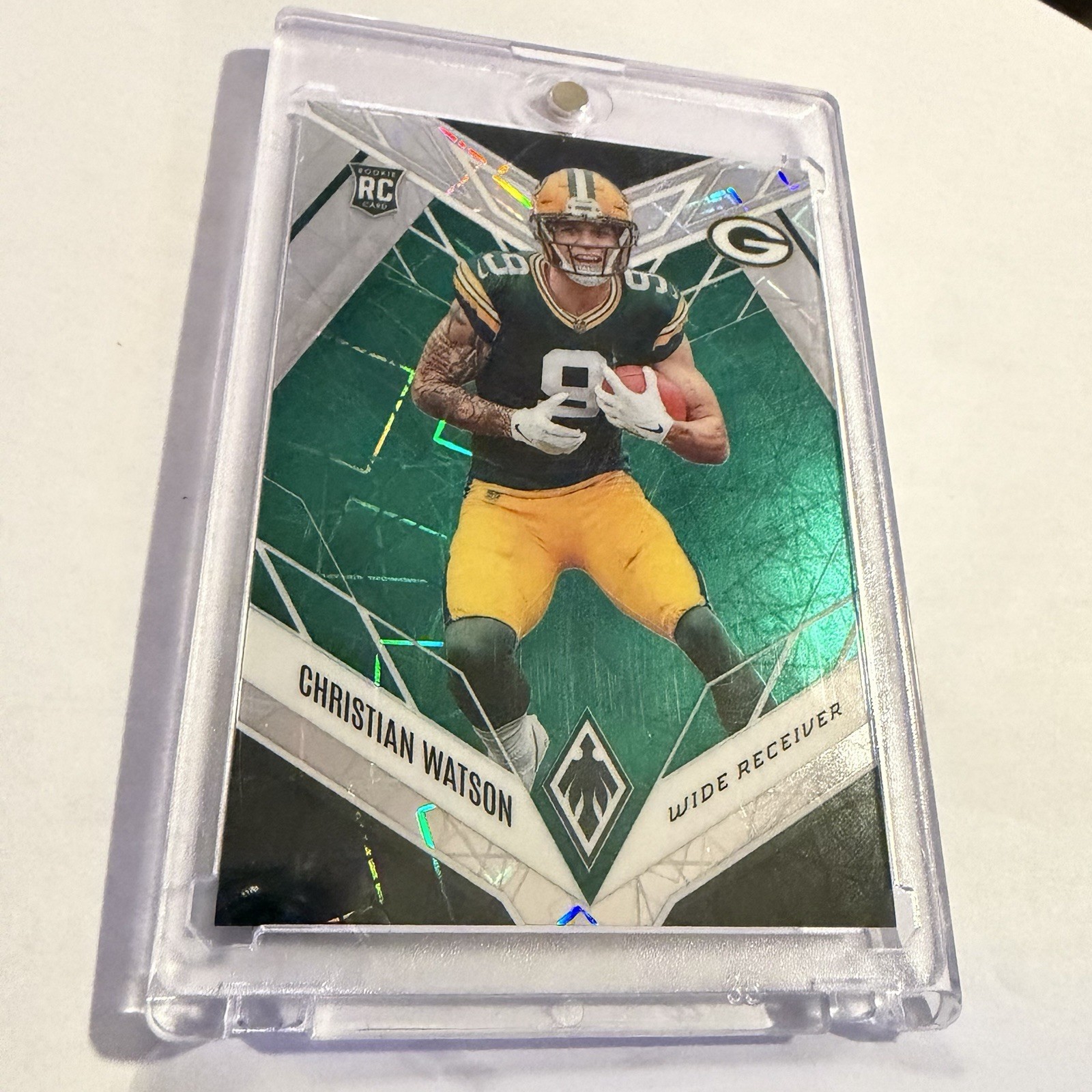 2022 Panini Phoenix - Rookies Christian Watson #119 Green /25 (RC)