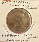 1925 Silent Film 'Vanishing Millions' Ritz Theatre Promo Token — Sierra Pictures — photo 1