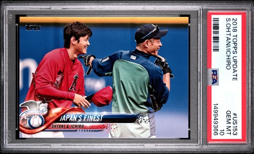 Shohei Ohtani 2018 Topps Update #US153 Ichiro PSA 10 Rookie