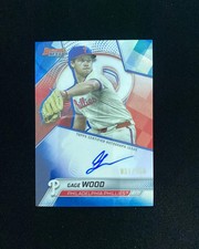 2025 Topps Bowman's Best Auto Gage Wood #B25-GW Blue REF 31/150 Phillies QI95