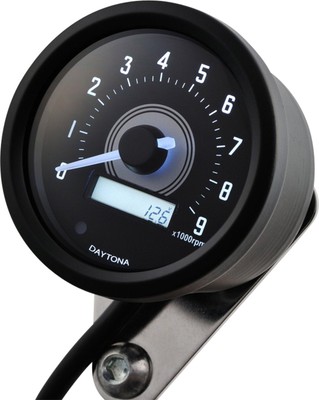 Daytona 'Velona 2' digitaler Drehzahlmesser bis 9000 U/min, Abm. 60x45mm schwarz