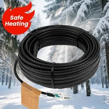 MAXKOSKO Gutter Heater for Roof Snow Melting, 18 ft Heating Cable