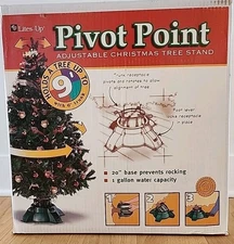 Pivot Point Christmas Tree Stand Holds Up To 9' Tall 6” Trunk Tilt Adjustable