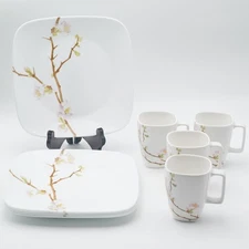 Corelle Cherry Blossom Thick Body Square Dinner Plate, Mug *SELECT*
