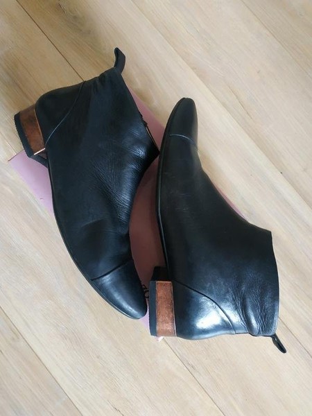 Women Carlo Pazolini Boots Black Leather 39 #109I