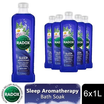 Radox Mineral Therapy Bath Soak Sleep Aromatherapie mit DreamScentz Duft 6x1L