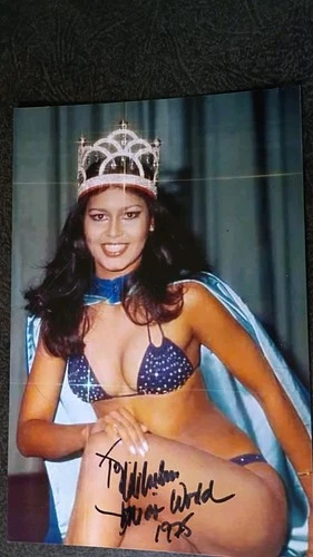WILNELIA MERCED Authentic Hand Signed Autograph 4X6 Photo - MISS WORLD 1975