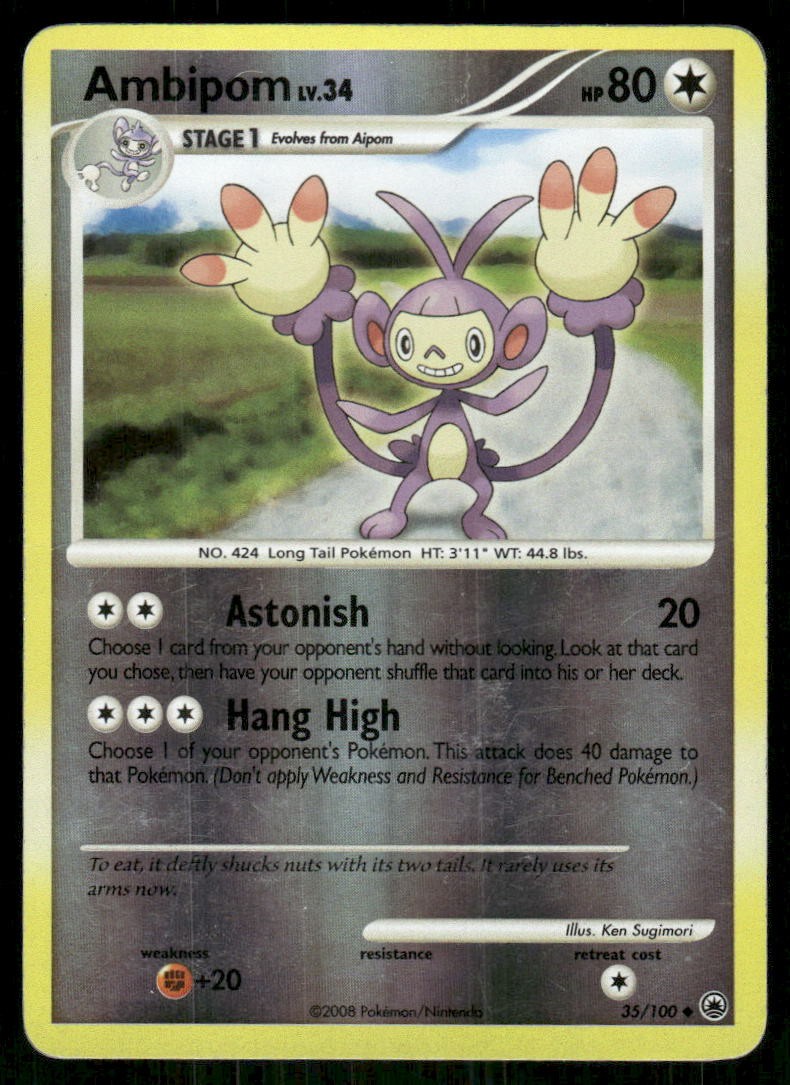 Ambipom Majestic Dawn [35/100] Uncommon Reverse Holofoil NM Pokemon