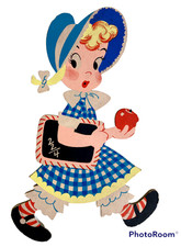 Vintage Mother Goose Pin-Ups Mary Had A Little Lamb Wall Hanging Nursery