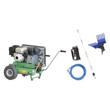 Kit motocompressore Enercomp Hp 4,8 compressore abbacchiatore tubo asta e manica