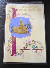 Vintage Original  1970s / 1980s Sealed Unused Greetings Card Happy Wedding Day