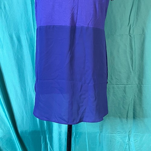 Mossimo Womens T Shirt Blue Medium Tunic Round Neck Short Sleeve Back Zip - Picture 9 of 15