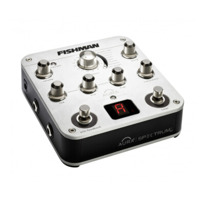 Fishman PRO-AUR-SPC Aura Spectrum Acoustic Imaging & DI Pedal + FREE Power Pack