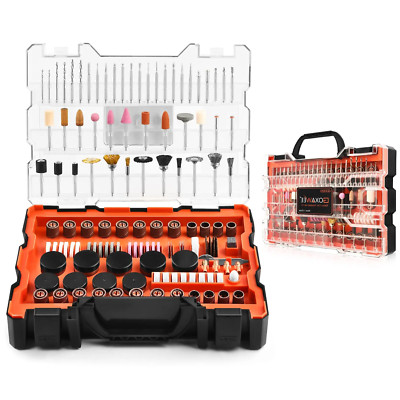ROTARY TOOL ACCESSORY KIT 480 Pcs Dremel Bits Brushes Discs Drills Wheels Drums