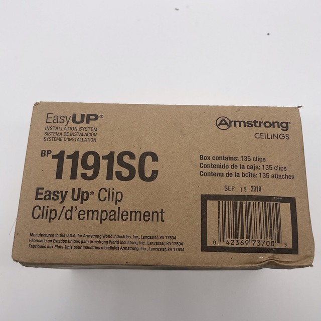 Armstrong Ceilings Easy up 45pack Ceiling Grid Clips 1191SC for sale