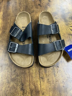 BIRKENSTOCK 37サイズ サンダル Birkenstock Women's Brown Leather 2 Strap sandal 37 240 L6 M4 Slip