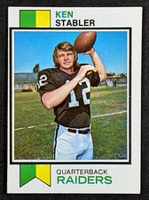 1973 Topps Football #487 Ken Stabler Oakland Raiders