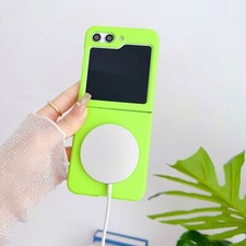 Magnetic Mag Safe Case for Samsung Galaxy Z Flip 6 Hard PC Cover Cute Shockproof