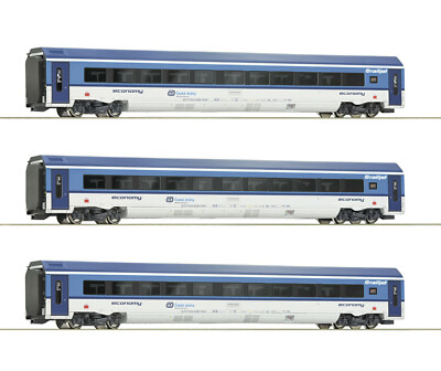 Roco 74068 - 3-tlg. Set: CD, Railjet  Vindobona , 1.87, LED Beleuchtung, Digital