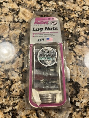 McGard 60128 Chrome Racing Pro Stock .490" Shank Style Lug Nuts 7/16 ...