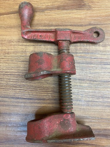 3 Pipe Clamps With Adjustable Stop 3/4" Cast Iron Woodworking Heavy Duty Set - Picture 5 of 13