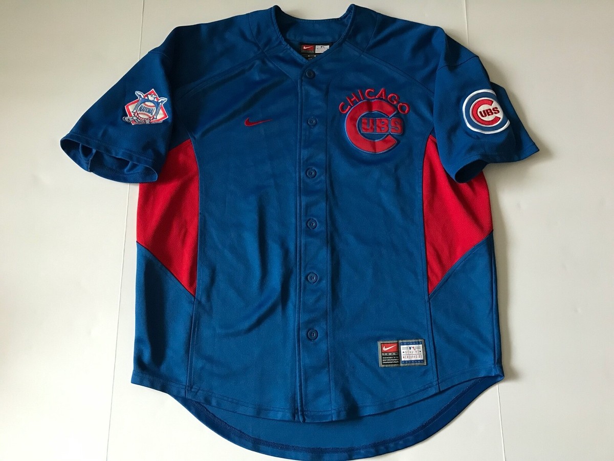 RARE Authentic Vintage Chicago Cubs Sewn Nike Team Baseball Jersey