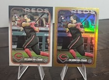 2024 Topps Series 1 Christian Encarnacion-Strand Rookie Gold Foil SP Reds+Base