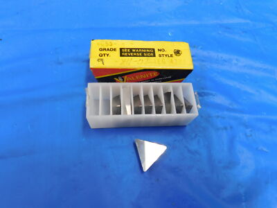9pcs NEW VALENITE TEG 432 J VC55 / VC-2 CARBIDE INSERTS
