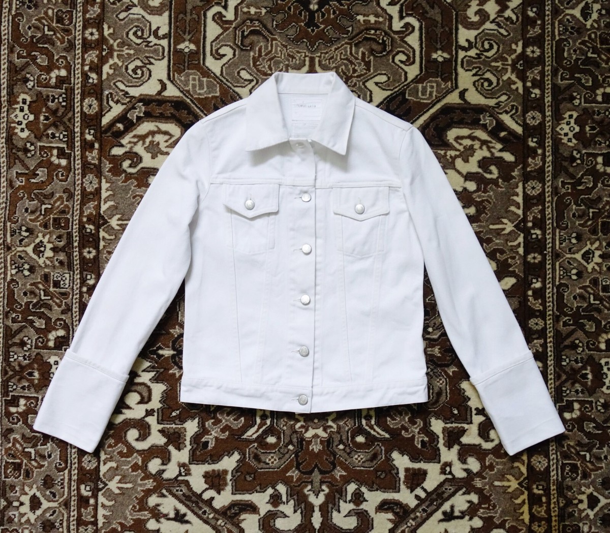 Vintage Archive 90s 00s Y2K Helmut Lang White Denim Trucker Jean 