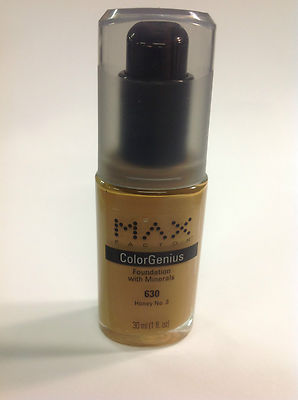 Max Factor ColorGenius with Minerals Foundation # 630 Honey No.3 New