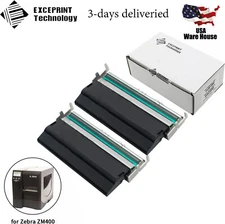 2X Printhead for Zebra ZM400 Thermal Barcode Label Printer 203dpi Part 79800M