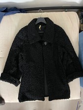 Pelliccia vera di  Astrakan nera donna 