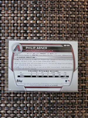 2023 Bowman Draft Blue Paper /499 Philip Abner #BD-165 - Arizona