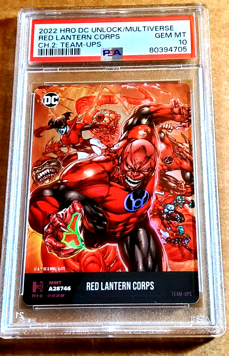 2022 HRO Chapter 2 RED LANTERN CORPS Holo Physical (Card Only) PSA