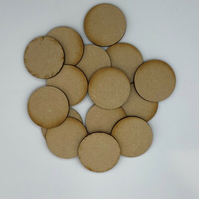 32mm Round MDF bases, package of 25, for Warhammer, D&D and others