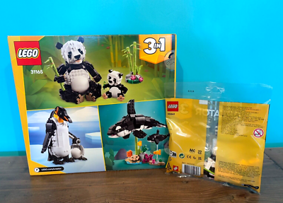 LEGO Creator 3 in 1: Panda Bear & Panda Family Sets 31165 & 30641