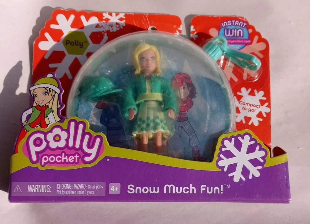 Mattel Polly Pocket Snow Much Fun Compact to Go 2007 K0022