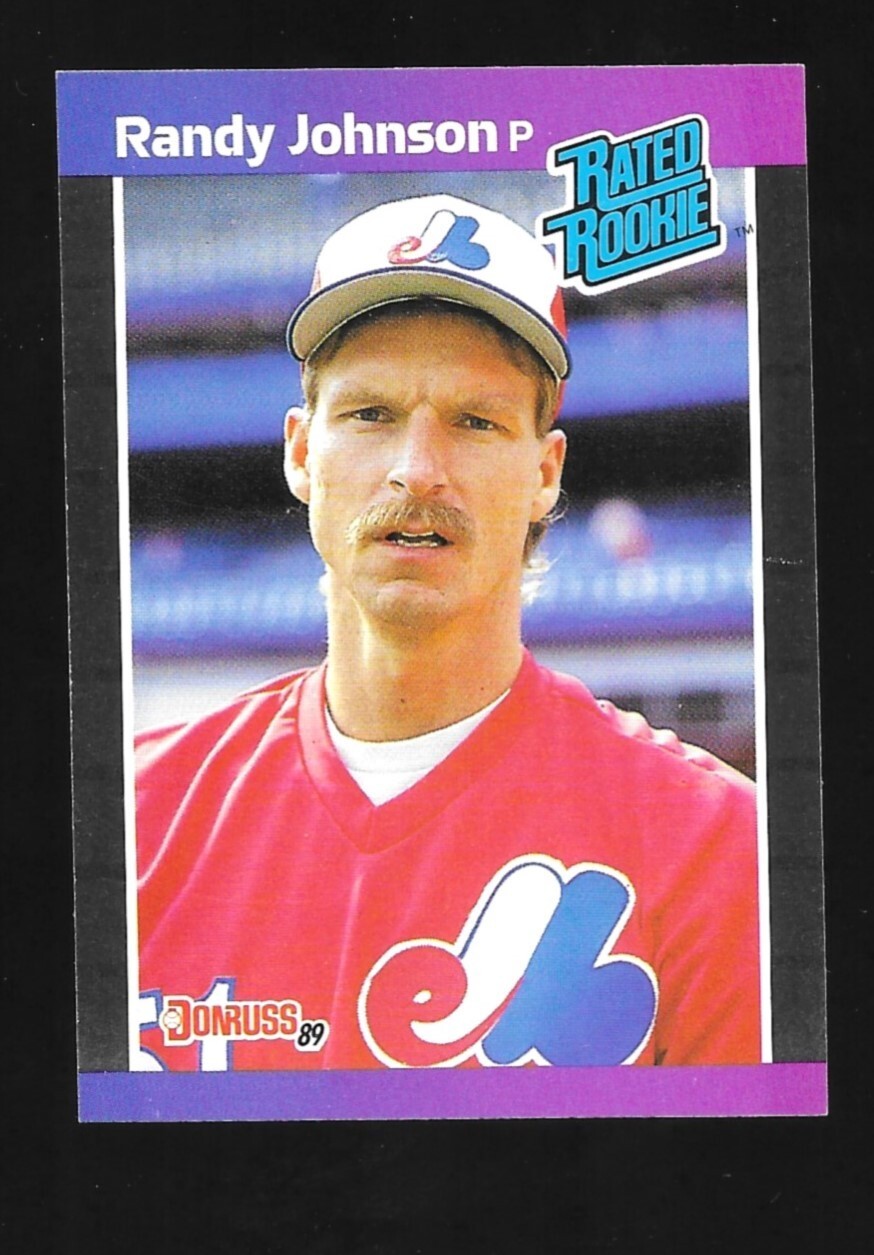 Randy Johnson 1989 Donruss Rated Rookie #42 RC HOF Diamondbacks , Mariners