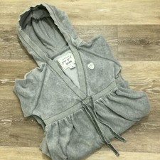 GAP V-Neck Empire Waist Long Sleeve Gray Hooded Dress Girl's Size Medium
