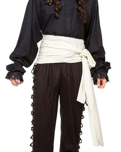 CINTURÓN DE FAJA MEDIEVAL DE DISFRAZ DE GATO PIRATA ADULTO GATO GORRIÓN 12' DE LARGO GRANDE - Imagen 10 de 11