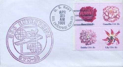 お花ぎっしり　UR 1876/9 18c FLOWERS - U/O USS ENTERPRISE | eBay