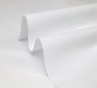 DIRECT HOME COLLECTIONS White 100% Cotton Calico Fabric Medium Weight 155GSM 150cm 60" WIDE For Craft