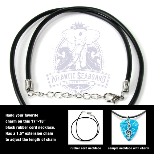 2.5mm Rubber cord 18" Environmentally Safe--NICKEL FREE 1, 5, 10, 25 Pcs. - Picture 4 of 4